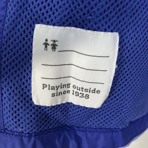 COLUMBIA OMNI TECH HOODED RAIN JACKET in Girl's size Large Purple Light Packable - Picture 9 of 12